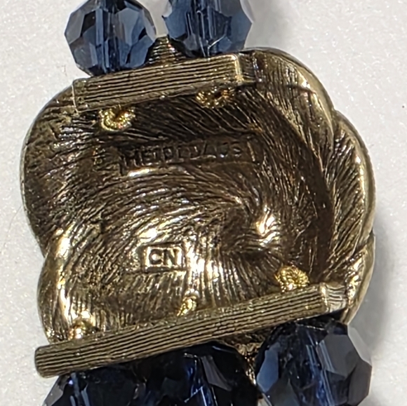 Heidi Daus Crystal Swirl Statement Necklace Peacock - Picture 3 of 7